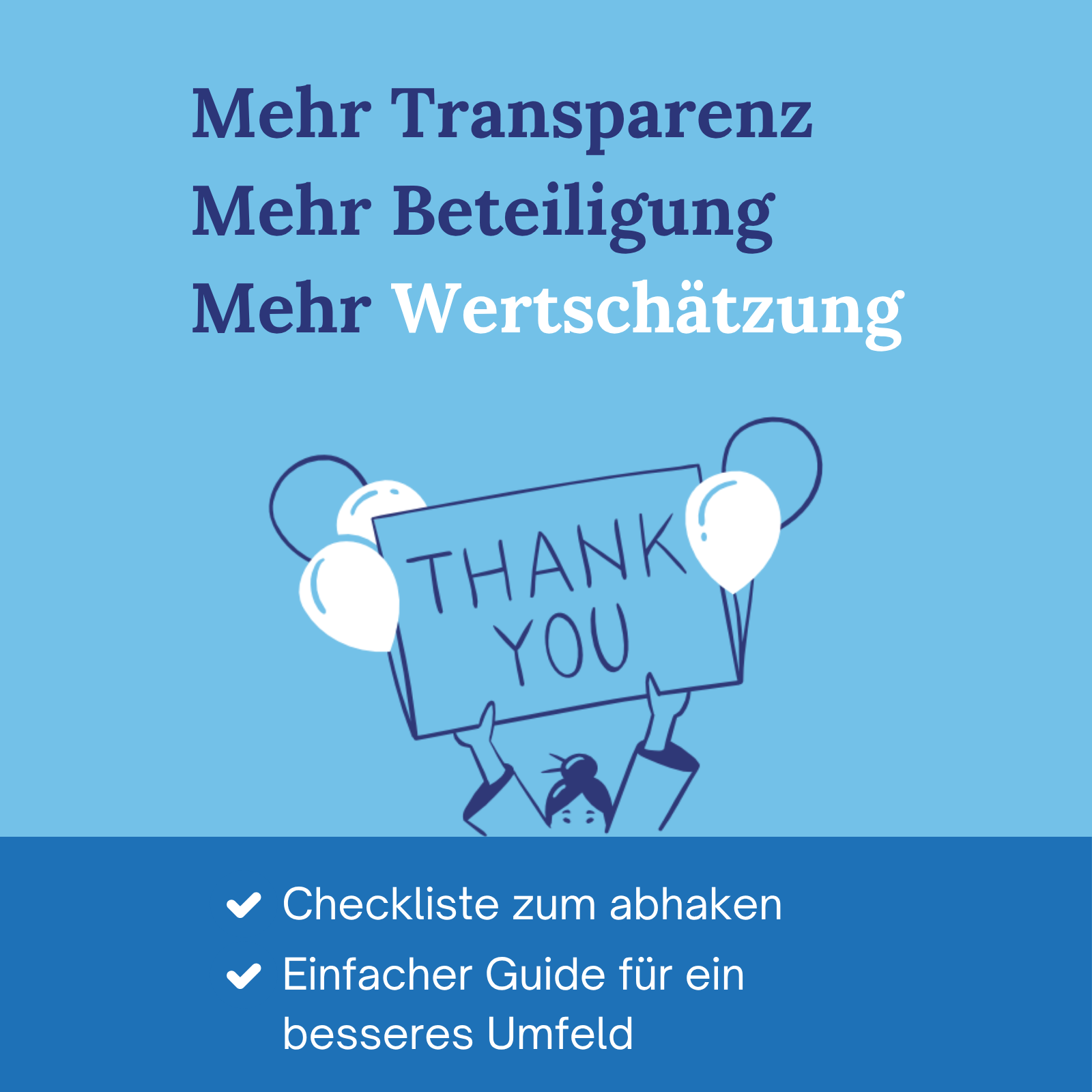 Zum Download "Checkliste für mehr Wertschätzung im Unternehmen".