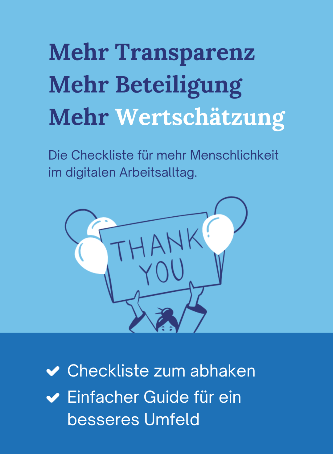 Cover Checkliste Mitarbeiter Wertschätzung