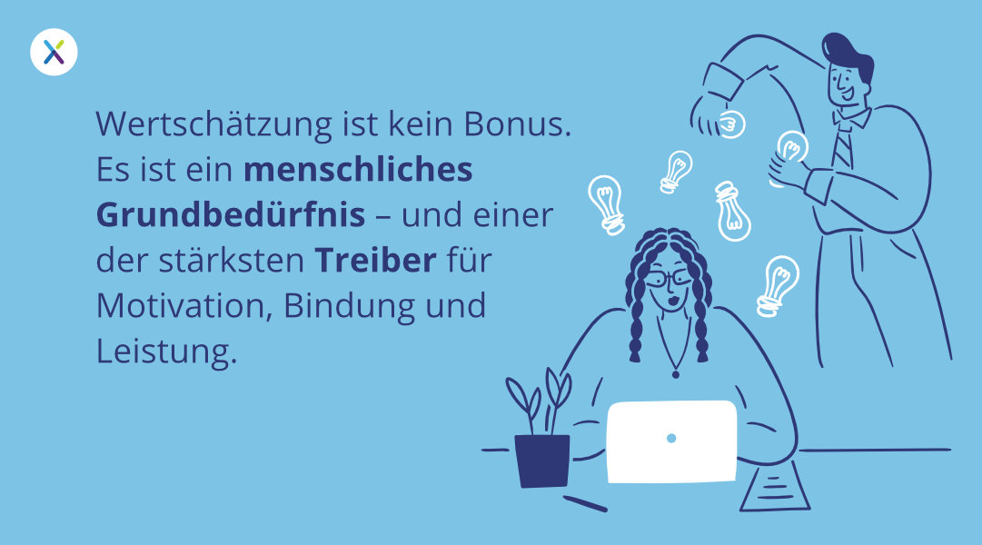 Wertschätzung ist kein Bonus. Es ist ein menschliches Grundbedürfnis - und einer der stärksten Treiber für Motivation, Bindung und Leistung.